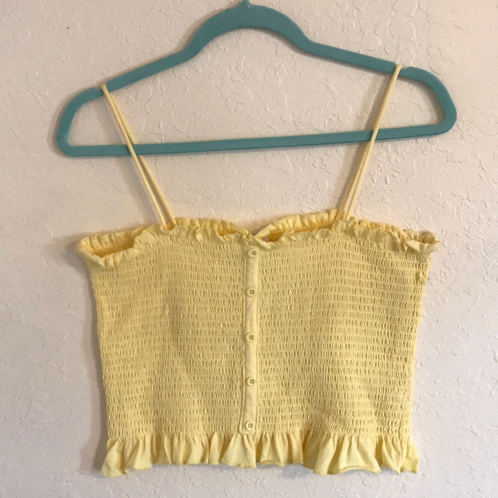 Yellow tube top